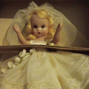 Nancy Ann Storybook Bride & Ring Bearer (with papers) in original box. Dolls